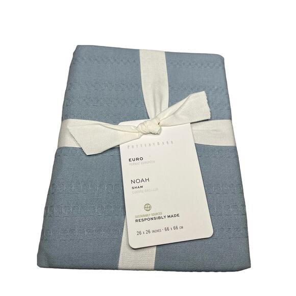 Pottery Barn Textured Euro Sham Noah 26 x 26 - Picture 3 of 3